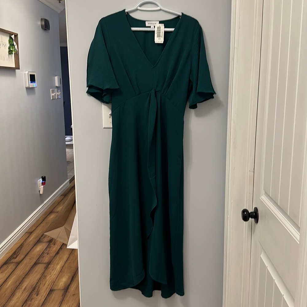 Gilli Emerald Green Midi Dress